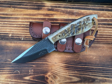 Ram Horn Handle File Rasp Knife