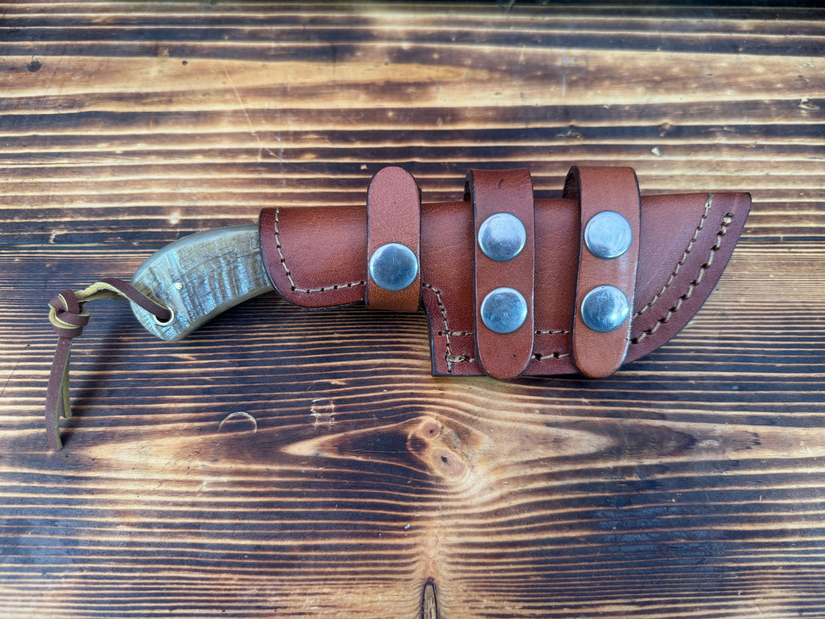 Ram Horn Handle File Rasp Knife