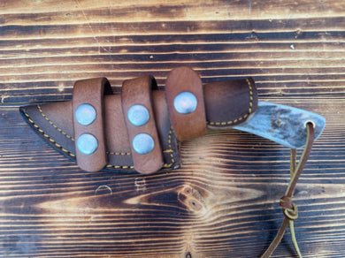 Deer Stag Handle File Rasp Knife