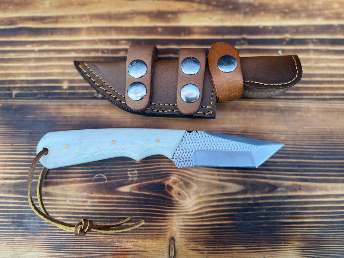 Tonto File Rasp Bone Handle Knife