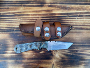 Tonto File Rasp Ram Horn Handle Knife