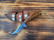 Load image into Gallery viewer, File Rasp Orange Pine Cone Handle Knife