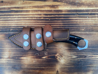 Buffalo Horn Handle File Rasp Knife