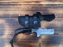 Load image into Gallery viewer, Bull Nose File Rasp Buffalo Horn Handle Knife