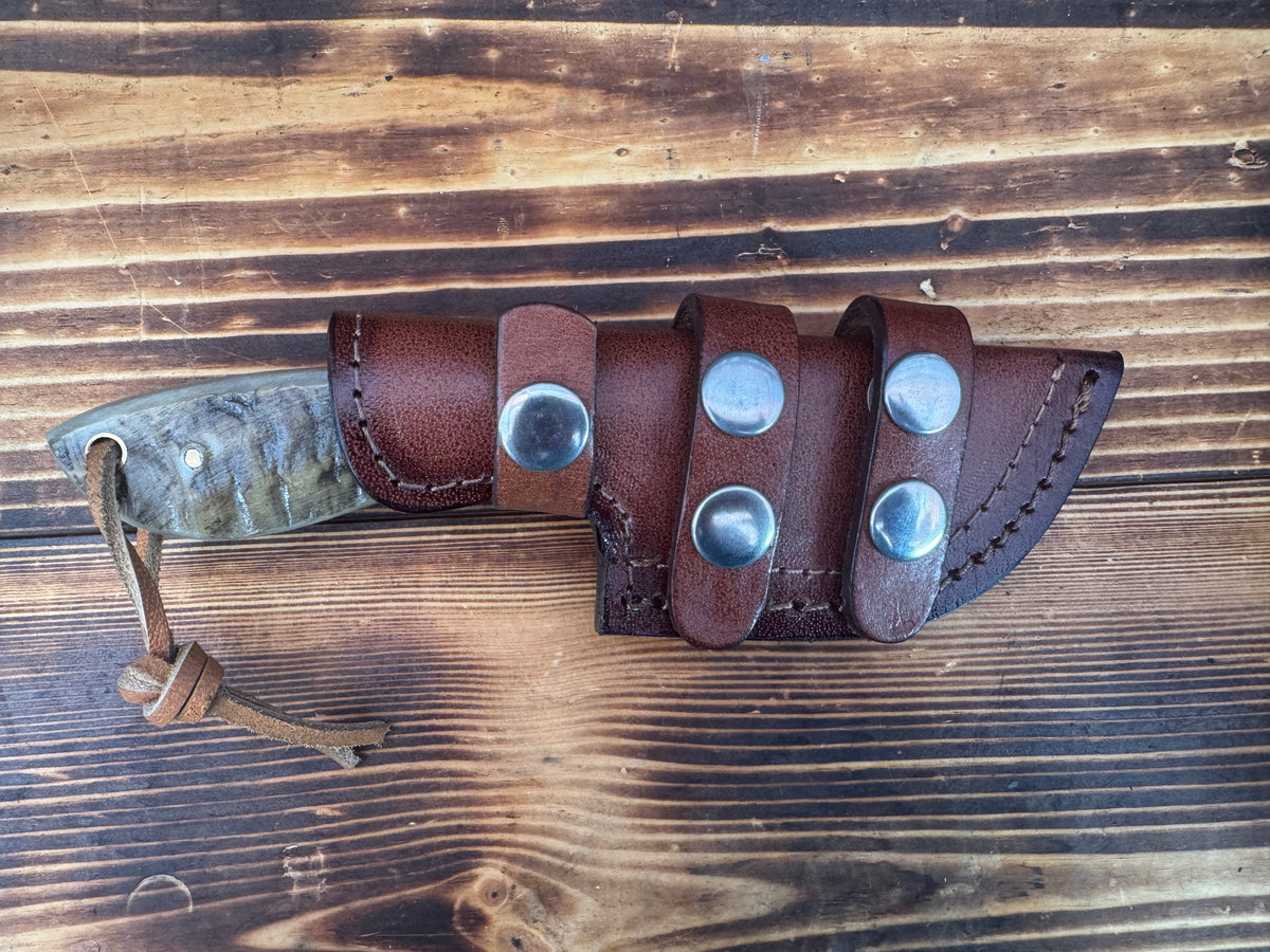 Ram Horn Handle File Rasp Knife
