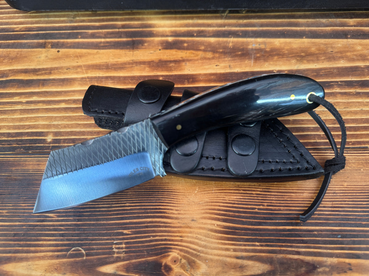 Buffalo Horn Handle File Rasp Knife