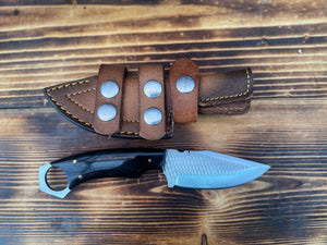 Buffalo Horn Handle File Rasp Knife