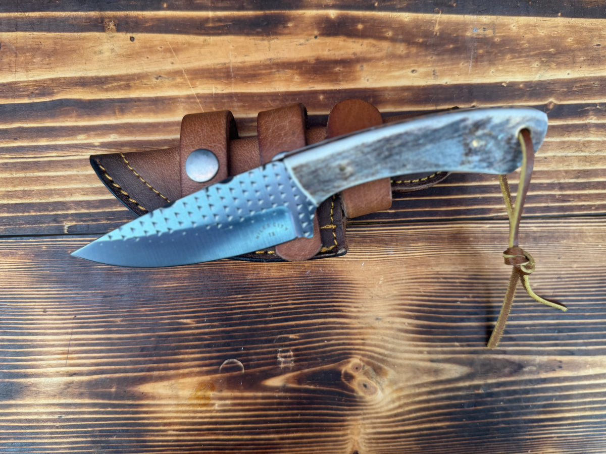 Deer Stag Handle File Rasp Knife