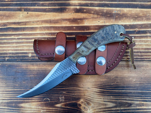 Ram Horn Handle File Rasp Knife